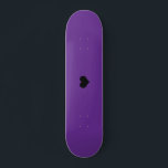 Erstellen Sie Ihr eigenes Skateboarddesign Skateboard<br><div class="desc">Erstellen Sie Ihr eigenes lila Skateboarddesign</div>