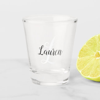 Erstellen Sie Ihr eigenes Skript Mit Monogramm Anf Schnapsglas