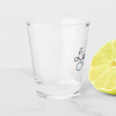 Erstellen Sie Ihr eigenes Skript Mit Monogramm Anf Schnapsglas (Links)