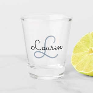 Erstellen Sie Ihr eigenes Skript mit monogrammiert Schnapsglas