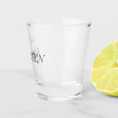 Erstellen Sie Ihr eigenes Skript Monogramm Anfangs Schnapsglas (Rechts)