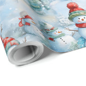 Erstellen Sie Ihr eigenes Snowman-Feld Geschenkpapier (Rolleneckpunkt)
