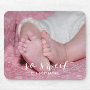 Erstellen Sie Ihr eigenes, so süßes Baby Foto Gesc Mousepad