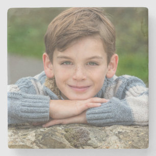 Erstellen Sie Ihr eigenes Sohn-Foto Benutzerdefini Steinuntersetzer