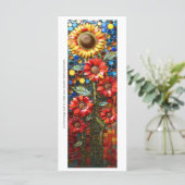 Erstellen Sie Ihr eigenes Sonnenblumenmosaik-Lesez (Stehend Vorderseite)