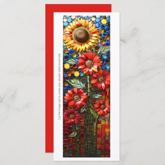 Erstellen Sie Ihr eigenes Sonnenblumenmosaik-Lesez (Vorne/Hinten)