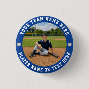 Erstellen Sie Ihr eigenes Sport-Baseball-Team-Foto Button