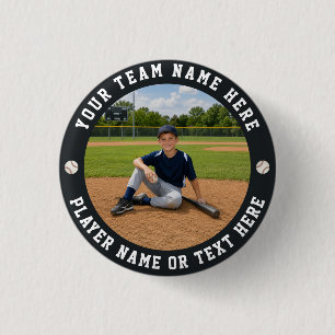 Erstellen Sie Ihr eigenes Sport-Baseball-Team-Foto Button