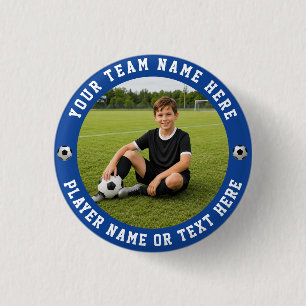 Erstellen Sie Ihr eigenes Sport-Soccer-Team-Foto Button