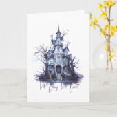 Erstellen Sie Ihr eigenes Spuk Schloss Karte (Gelbe Blume)