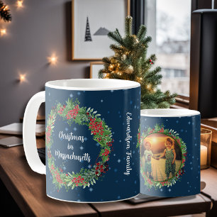Erstellen Sie Ihr eigenes Staat Land Foto Weihnach Kaffeetasse