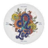 Erstellen Sie Ihr eigenes Starry Floral Leo Altar Schneidebrett (Vorderseite)
