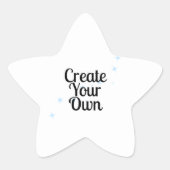 Erstellen Sie Ihr eigenes Stern-Aufkleber (Vorderseite)