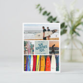Erstellen Sie Ihr eigenes Surfsurf Sommer Foto Pos Postkarte (Stehend Vorderseite)