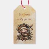 Erstellen Sie Ihr eigenes süßes zauberhaftes Weihn Geschenkanhänger (Rückseite)