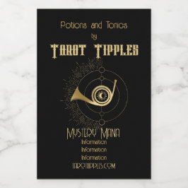 Erstellen Sie Ihr eigenes Tarot für das Arkane Urt Weinetikett