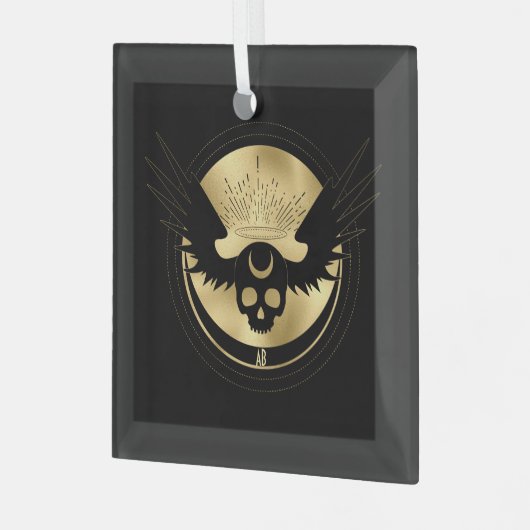 Erstellen Sie Ihr eigenes Tarot für den Arkanismus Ornament Aus Glas (Vorderseite links)