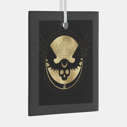 Erstellen Sie Ihr eigenes Tarot für den Arkanismus Ornament Aus Glas (Vorderseite Rechts)