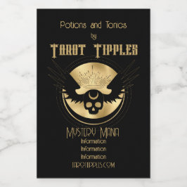 Erstellen Sie Ihr eigenes Tarot für den Arkanismus Weinetikett