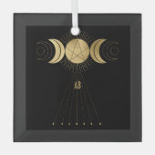 Erstellen Sie Ihr eigenes Tarot für den Goldrand Ornament Aus Glas (Vorderseite)