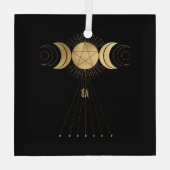 Erstellen Sie Ihr eigenes Tarot für den Goldrand Ornament Aus Glas (Rückseite)