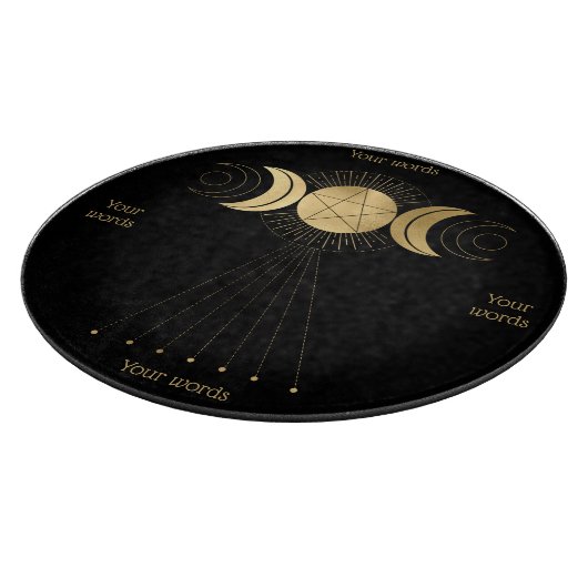 Erstellen Sie Ihr eigenes Tarot für den Goldrand Schneidebrett (Ecke)