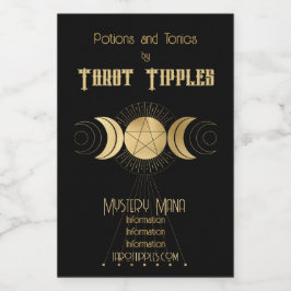 Erstellen Sie Ihr eigenes Tarot für den Goldrand Weinetikett