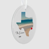 Erstellen Sie Ihr eigenes Texas Beach Trip Foto Ornament (Vorderseite)