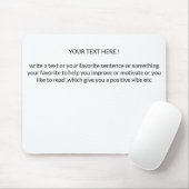 Erstellen Sie Ihr eigenes Text-Mauspad Mousepad (Mit Mouse)