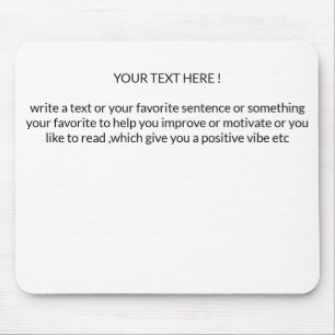 Erstellen Sie Ihr eigenes Text-Mauspad Mousepad