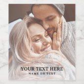 Erstellen Sie Ihr eigenes Textfoto Weinetikett (Einzelnes Label)