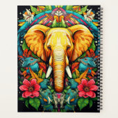 Erstellen Sie Ihr eigenes Tier mit BlumenElefanten Planer (Rückseite)