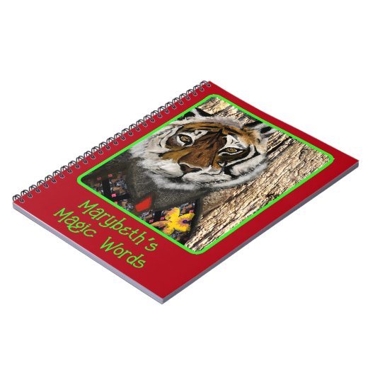 Erstellen Sie Ihr eigenes Tiger Magic-Notebook Notizblock (Linke Seite)