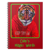 Erstellen Sie Ihr eigenes Tiger Magic-Notebook Notizblock (Vorderseite)