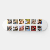 Erstellen Sie Ihr eigenes trendy 12 Square Foto Skateboard (Horizontal)