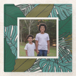 Erstellen Sie Ihr eigenes tropisches Foto Glasuntersetzer