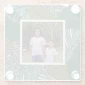 Erstellen Sie Ihr eigenes tropisches Foto Glasuntersetzer (Rückseite)