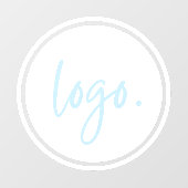 ERSTELLEN SIE IHR EIGENES UNTERNEHMENSLOGO-MARKETI FENSTERAUFKLEBER (Blatt)