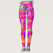 Erstellen Sie Ihr eigenes USA Baby Pink Weekend Lo Leggings (Vorderseite)
