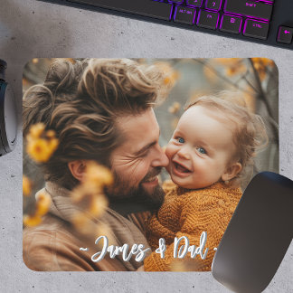 Erstellen Sie Ihr eigenes Vater-Sohn-Foto Mousepad