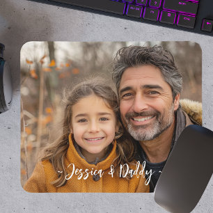 Erstellen Sie Ihr eigenes Vater-Tochter-Foto Mousepad