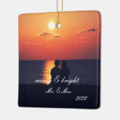 Erstellen Sie Ihr eigenes Verheiratetes Foto zu We Keramikornament (Links)