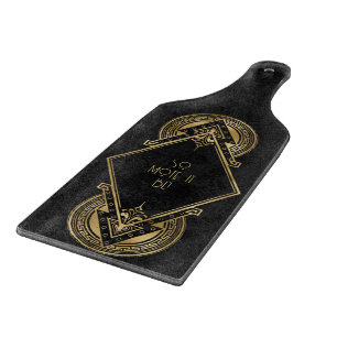 Erstellen Sie Ihr eigenes Verziertes Black & Gold- Schneidebrett
