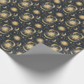 Erstellen Sie Ihr eigenes Verziertes Celestial Blu Geschenkpapier (Ecke)