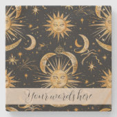 Erstellen Sie Ihr eigenes Verziertes Celestial Blu Steinuntersetzer (Vorderseite)