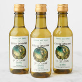 Erstellen Sie Ihr eigenes Victoiran Steampunk Moon Weinetikett (Flaschen)