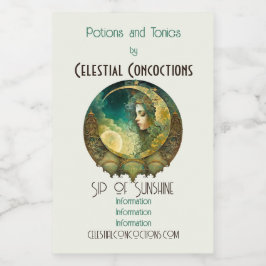 Erstellen Sie Ihr eigenes Victoiran Steampunk Moon Weinetikett