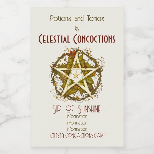 Erstellen Sie Ihr eigenes Viktorianisches Herbstle Weinetikett (Einzelnes Label)