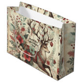 Erstellen Sie Ihr eigenes Viktorianisches Weihnach Große Geschenktüte (Vorderseite Schrägansicht)