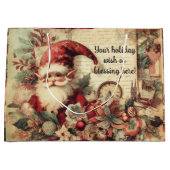 Erstellen Sie Ihr eigenes Viktorianisches Weihnach Große Geschenktüte (Vorderseite)